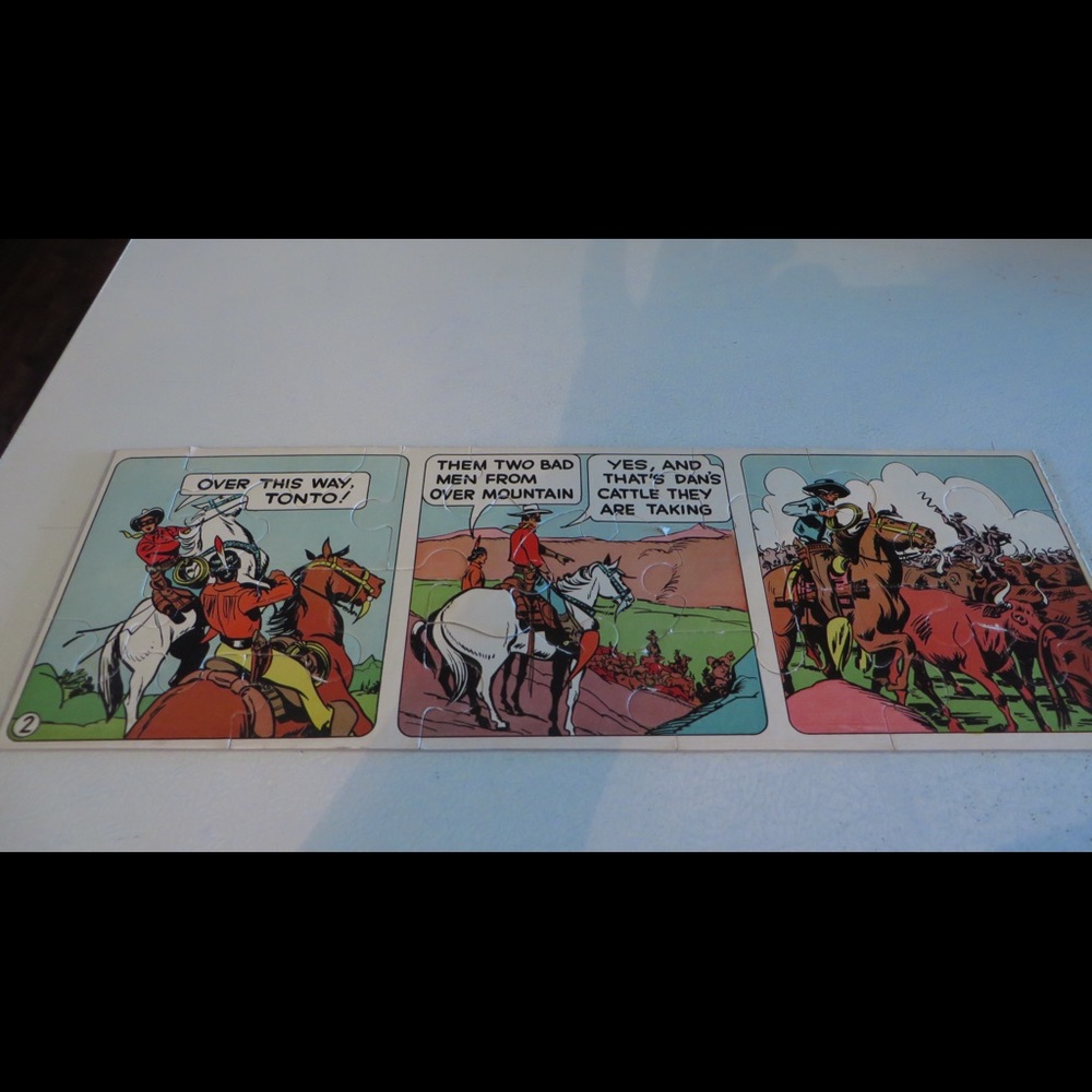 Rare The Lone Ranger Story Jigsaw Comic Puzzles Gem rare-the-lone-ranger-story-jigsaw-comic-puzzles-gem